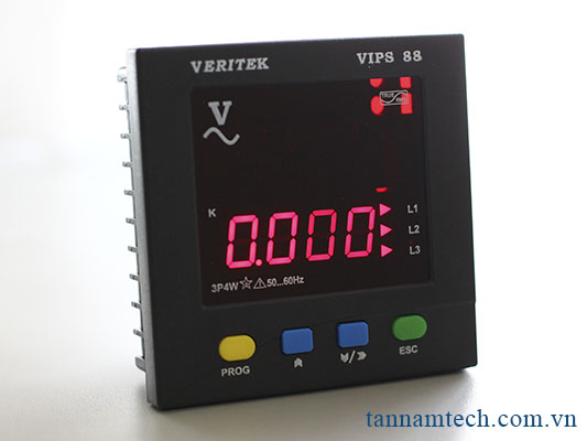 Đồng hồ đo điện áp ba pha Veritek - VIPS 88
